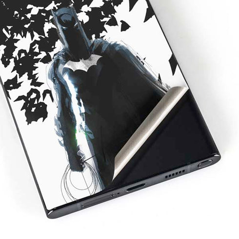 DC Comics Batman Holding batarang Art Galaxy S25 Ultra Skin
